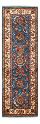 Tapis de couloir Tapis Ziegler - Ariana - 239 x 88 cm - bleu clair