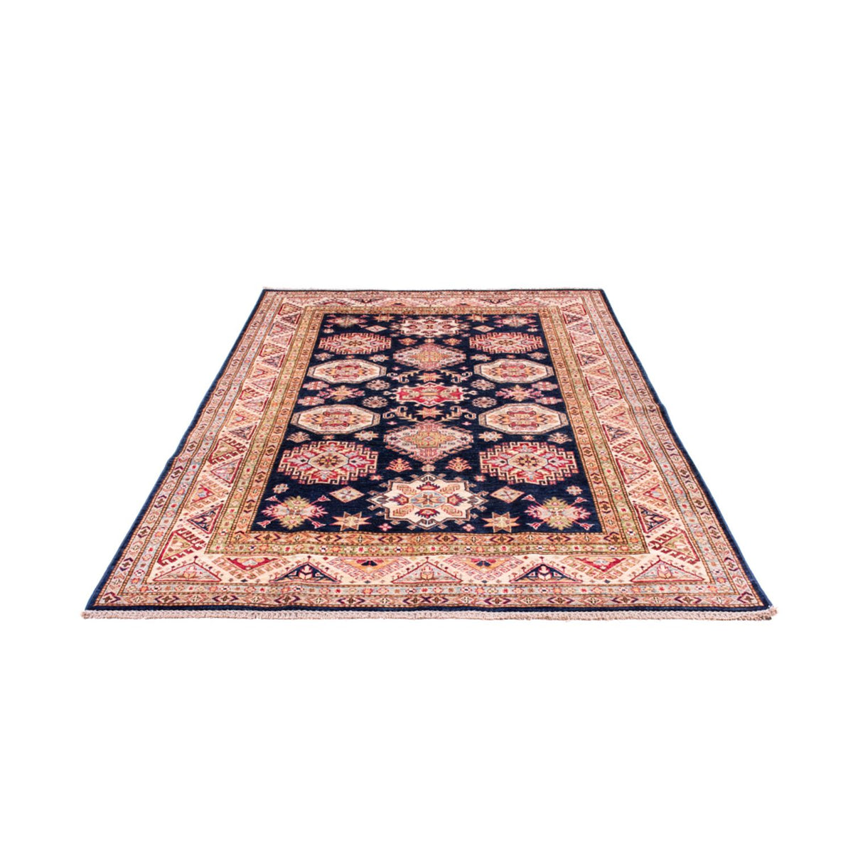 Tapis Ziegler - Kazak - 245 x 168 cm - bleu foncé