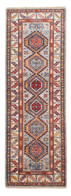 Tapis de couloir Tapis Ziegler - Kazak - 228 x 74 cm - bleu clair