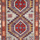 Tapis de couloir Tapis Ziegler - Kazak - 228 x 74 cm - bleu clair