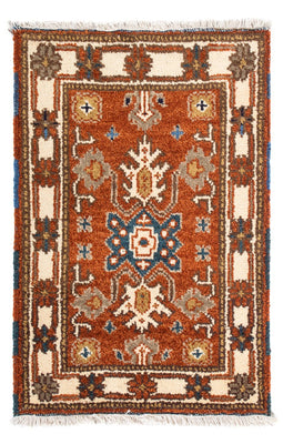 Tapis oriental - 93 x 63 cm - rouille