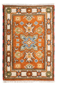 Tapis oriental - 92 x 62 cm - orange