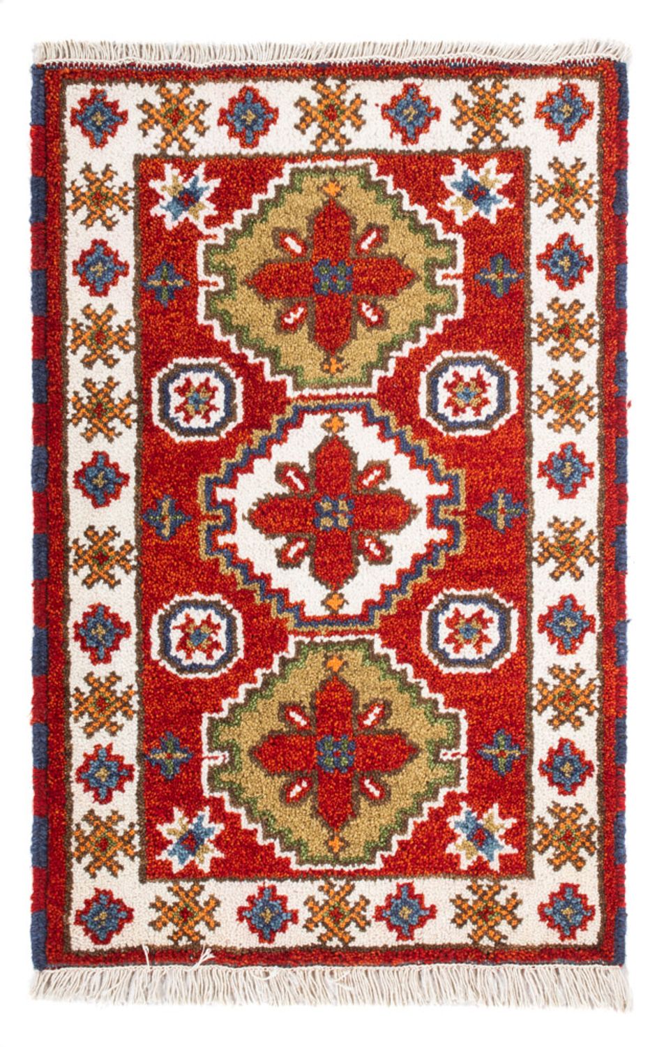 Tapis oriental - 94 x 62 cm - rouge