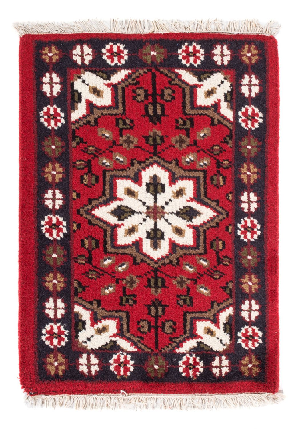 Tapis oriental - 90 x 60 cm - rouge