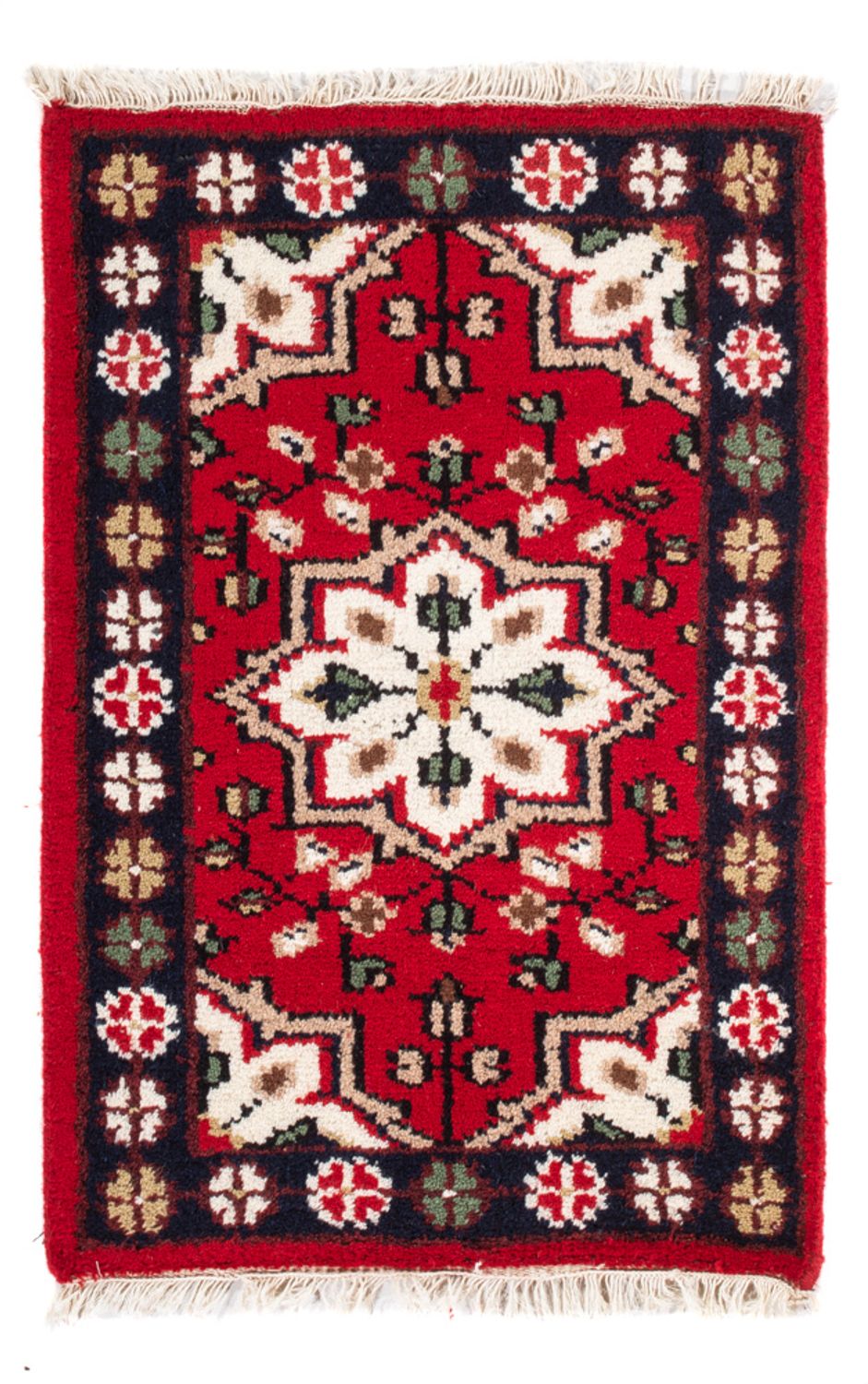 Tapis oriental - 90 x 60 cm - rouge