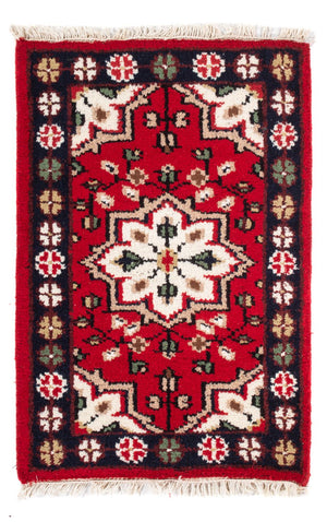 Tapis oriental - 90 x 60 cm - rouge