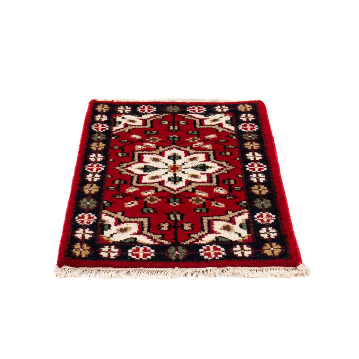Tapis oriental - 90 x 60 cm - rouge