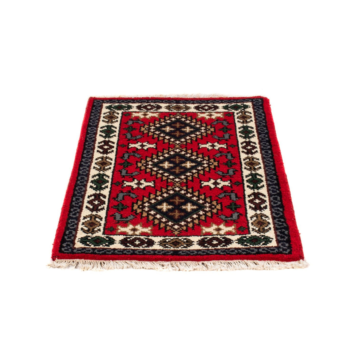 Tapis oriental - 90 x 60 cm - rouge
