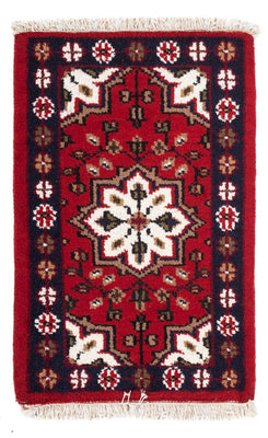 Tapis oriental - 90 x 60 cm - rouge