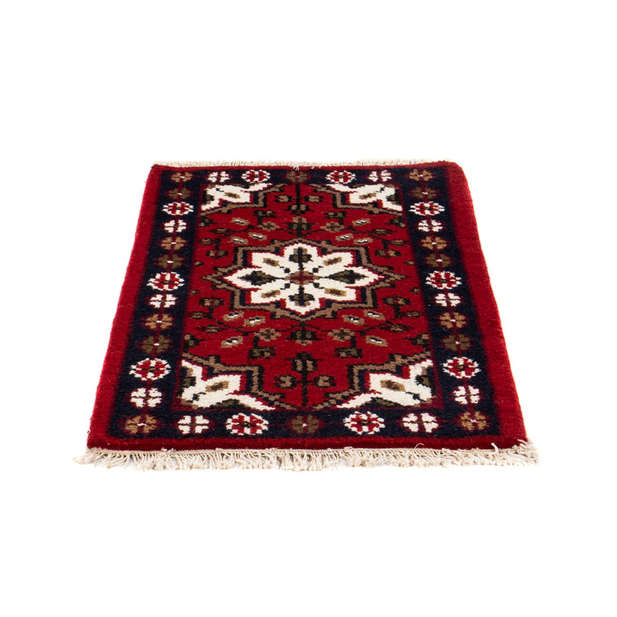 Tapis oriental - 90 x 60 cm - rouge