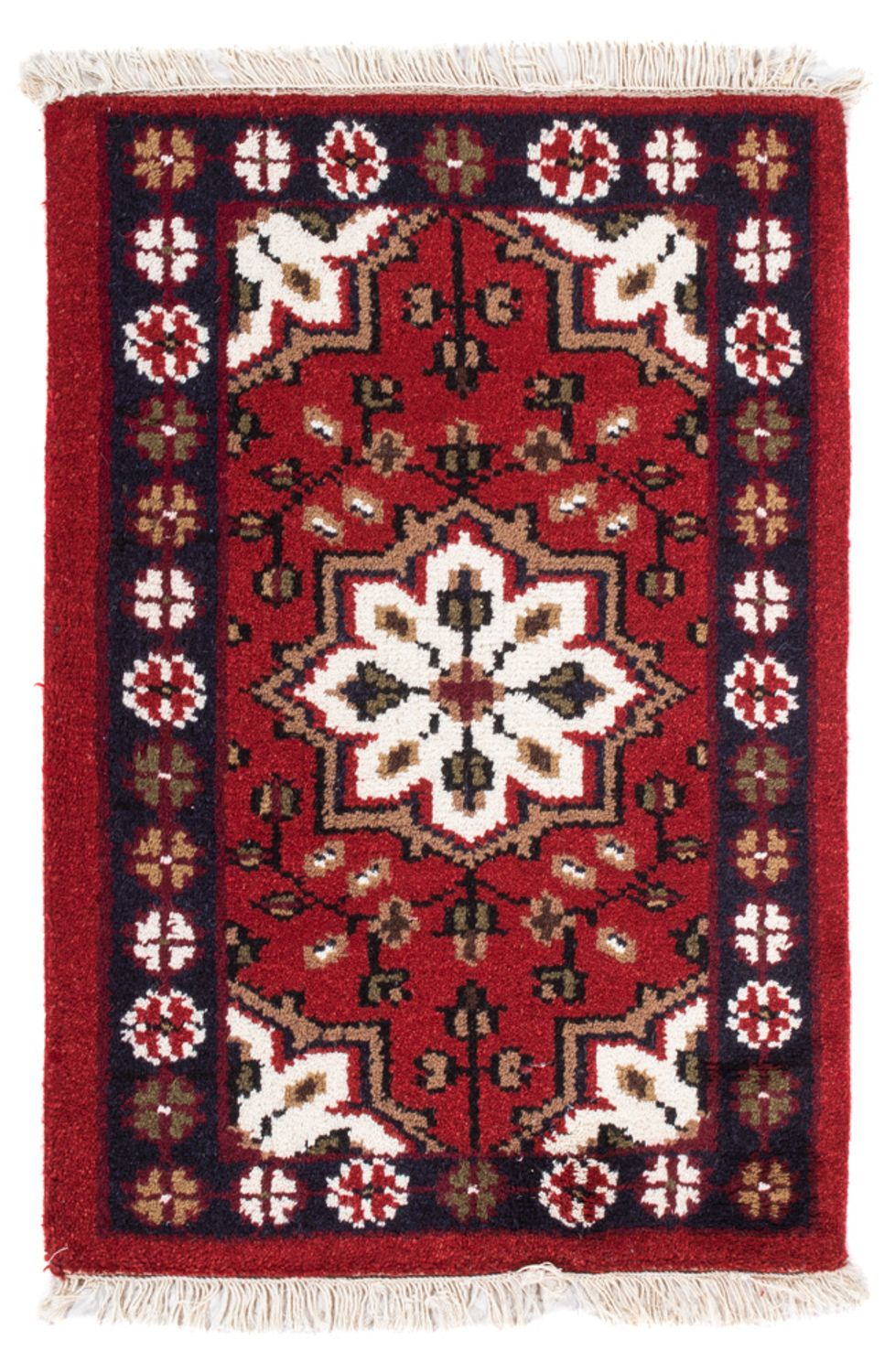 Tapis oriental - 90 x 60 cm - rouge