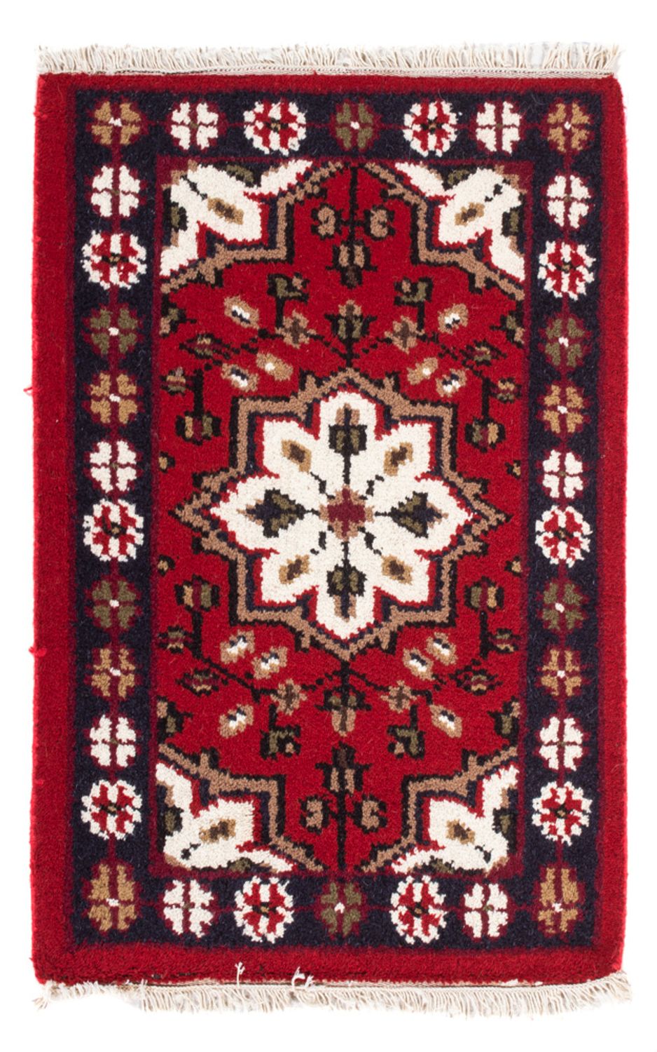 Tapis oriental - 90 x 60 cm - rouge