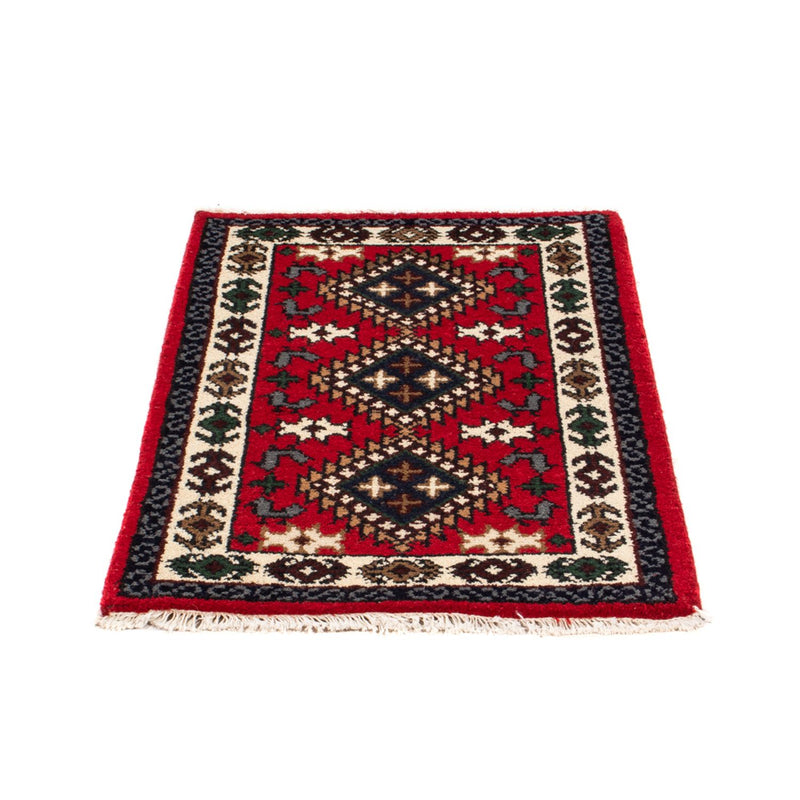 Tapis oriental - 90 x 60 cm - rouge