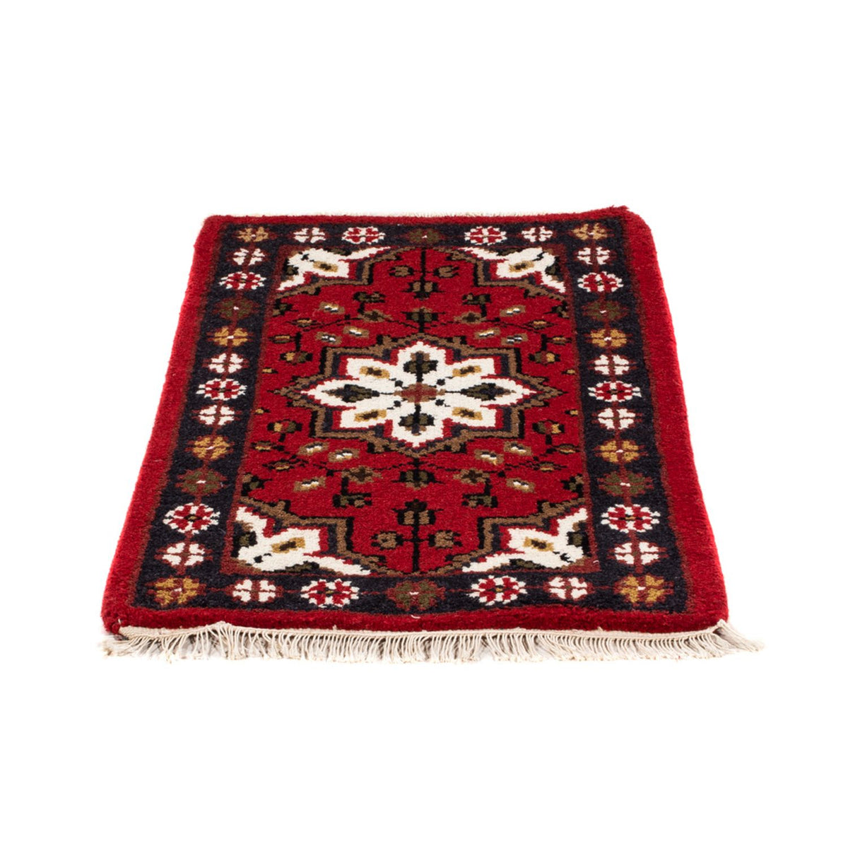 Tapis oriental - 90 x 60 cm - rouge