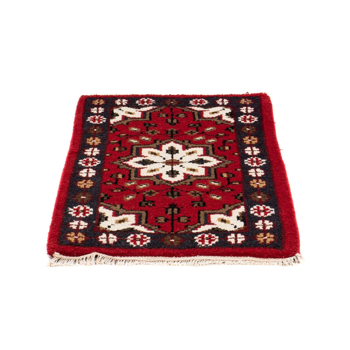 Tapis oriental - 90 x 60 cm - rouge