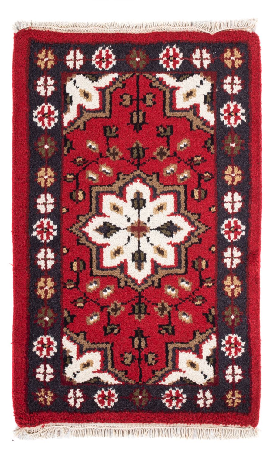 Tapis oriental - 90 x 60 cm - rouge