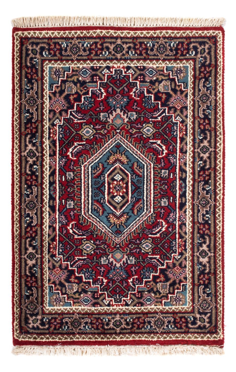 Tapis oriental - Bidjar - Indus - 90 x 60 cm - rouge