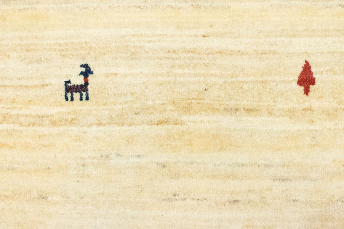 Tapis de couloir Tapis Gabbeh - Persan - 202 x 75 cm - beige