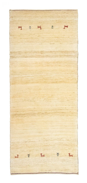 Tapis de couloir Tapis Gabbeh - Persan - 215 x 75 cm - beige