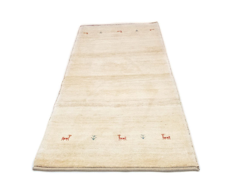 Tapis de couloir Tapis Gabbeh - Persan - 215 x 75 cm - beige