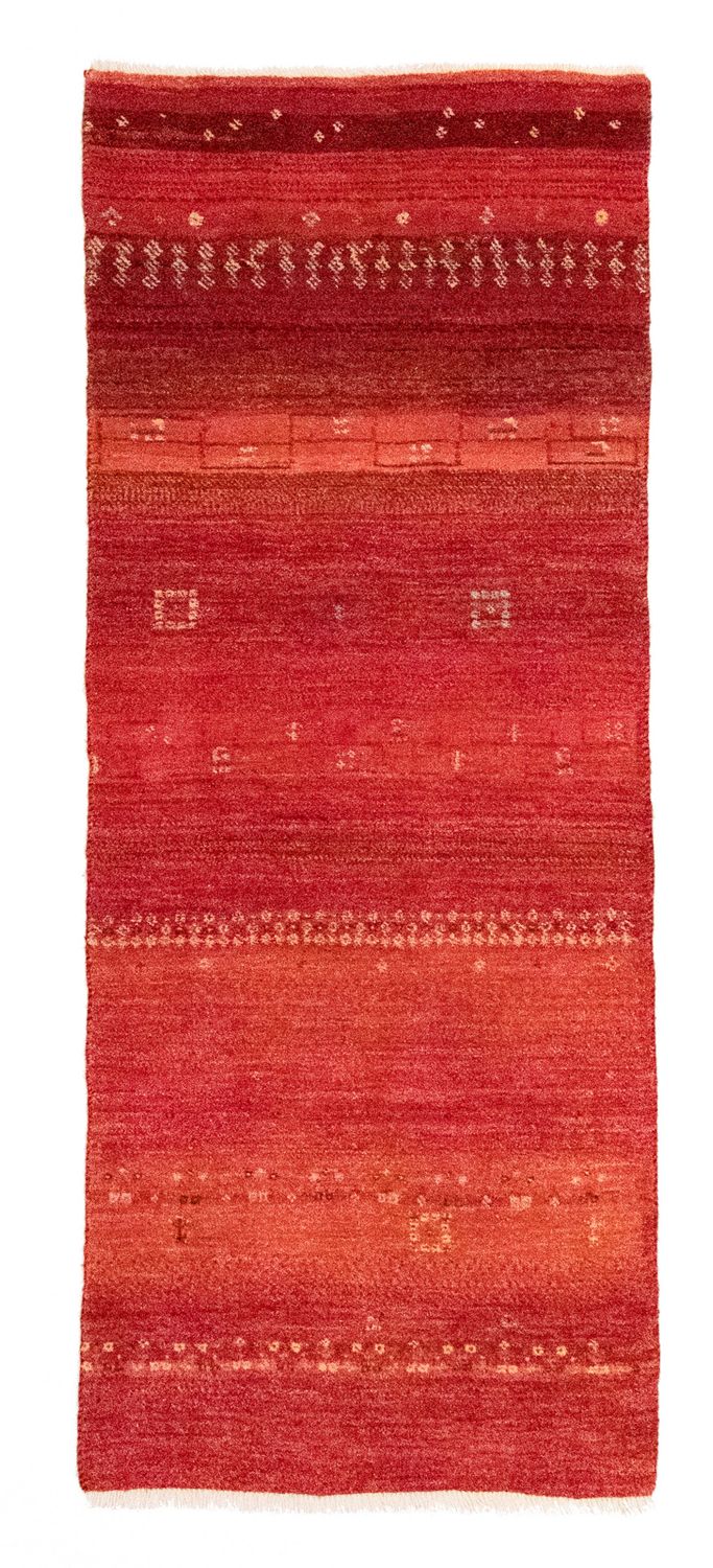 Tapis de couloir Tapis Gabbeh - Persan - 215 x 75 cm - orange