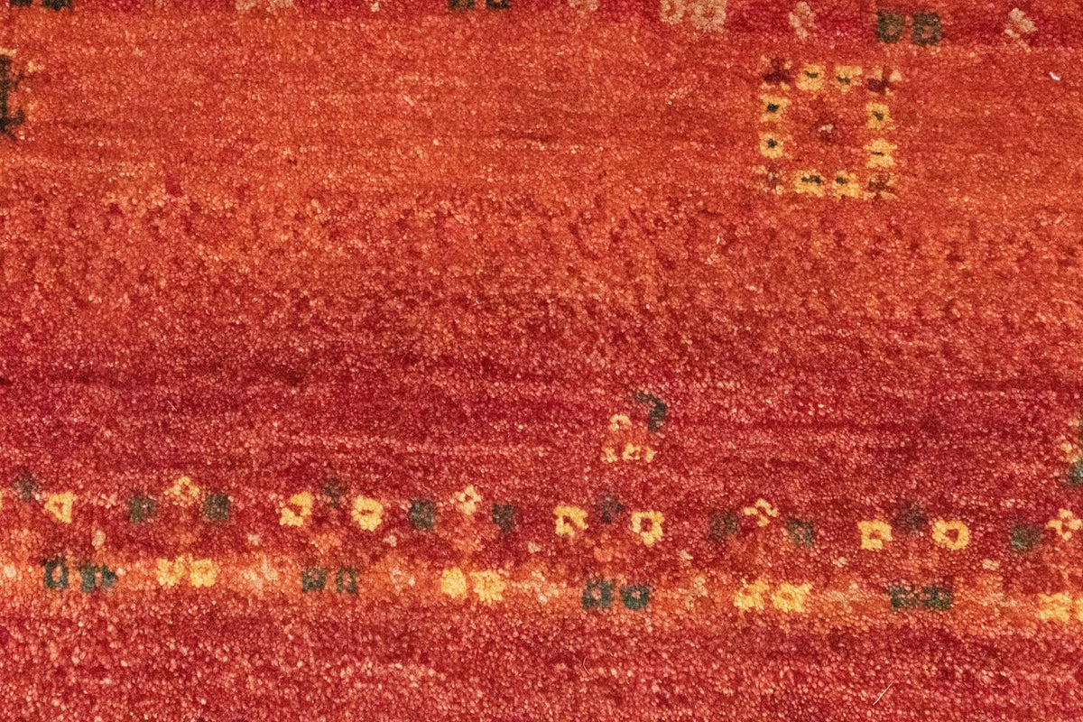 Tapis de couloir Tapis Gabbeh - Persan - 215 x 75 cm - orange