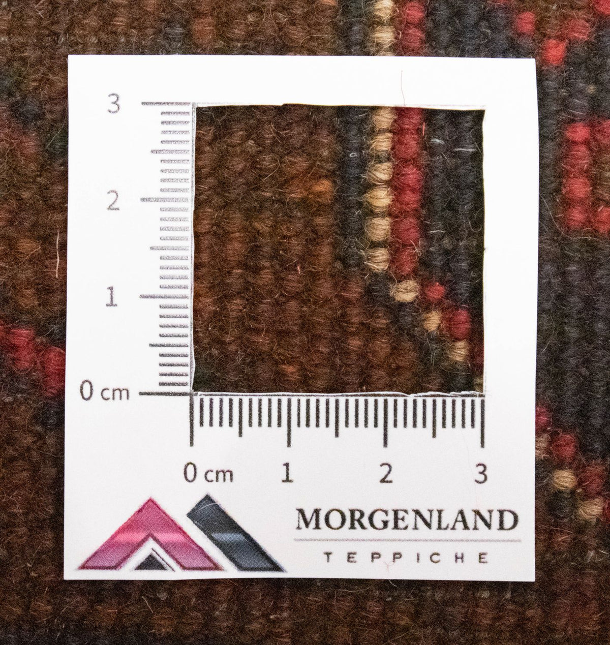 Tapis de couloir Tapis afghan - Kunduz - 295 x 75 cm - rouge