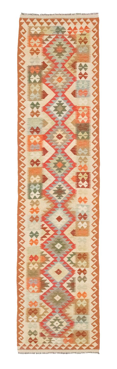 Tapis de couloir Tapis Kelim - Oriental - 396 x 81 cm - rouge