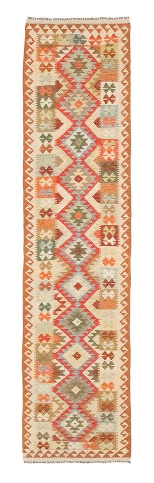 Tapis de couloir Tapis Kelim - Oriental - 396 x 81 cm - rouge