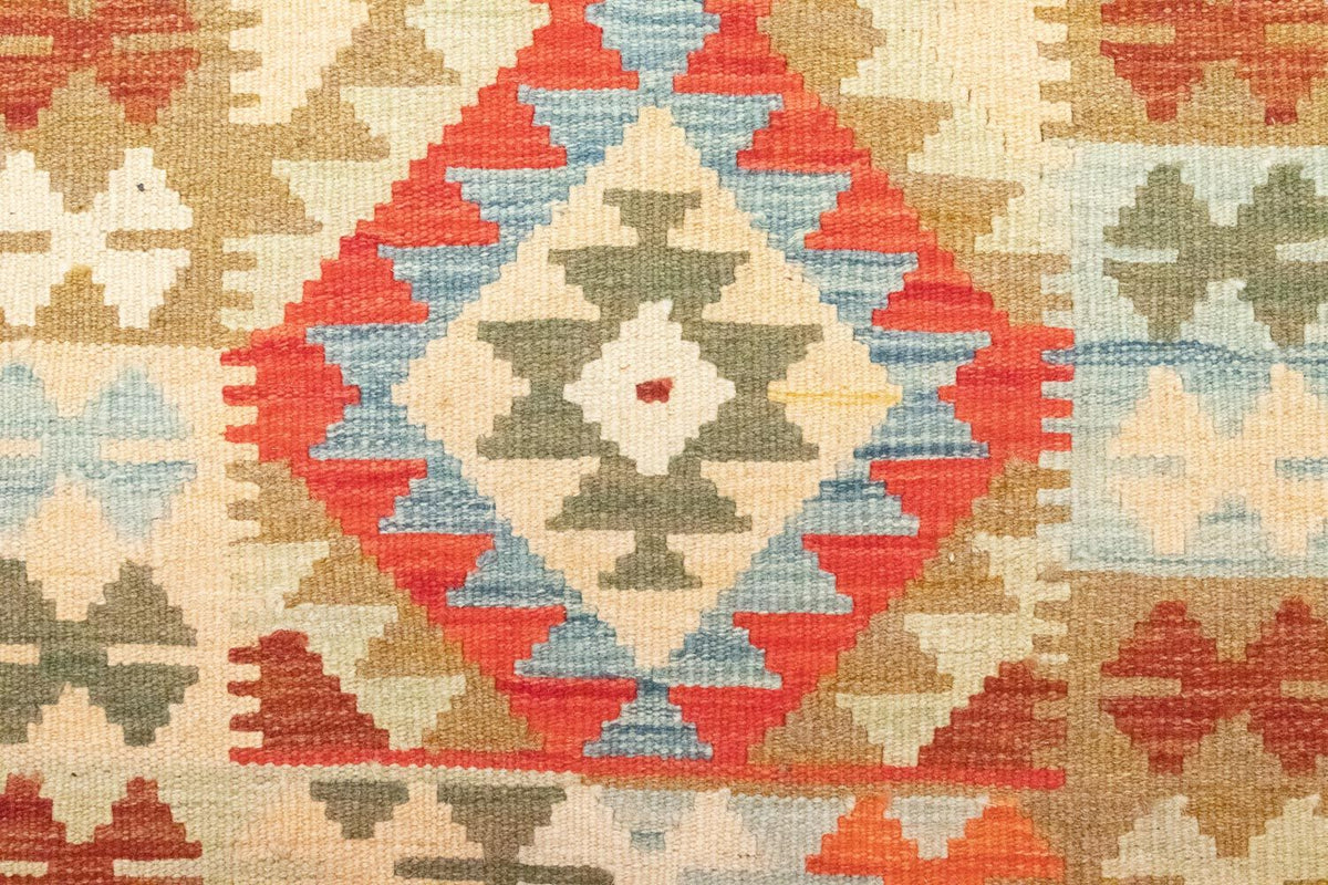 Tapis de couloir Tapis Kelim - Oriental - 396 x 81 cm - rouge