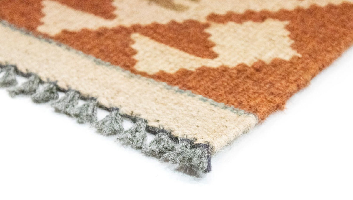 Tapis de couloir Tapis Kelim - Oriental - 396 x 81 cm - rouge