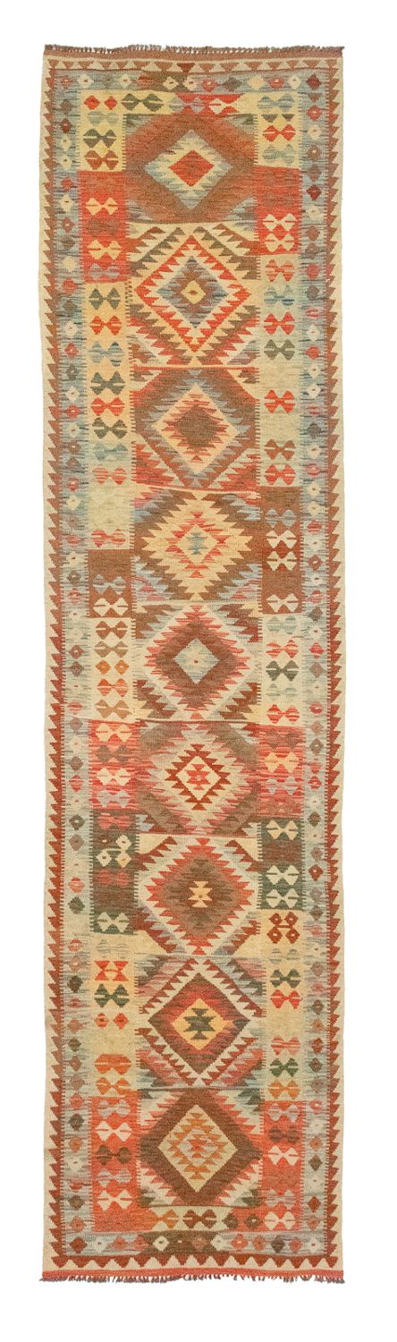 Tapis de couloir Tapis Kelim - Oriental - 395 x 84 cm - marron