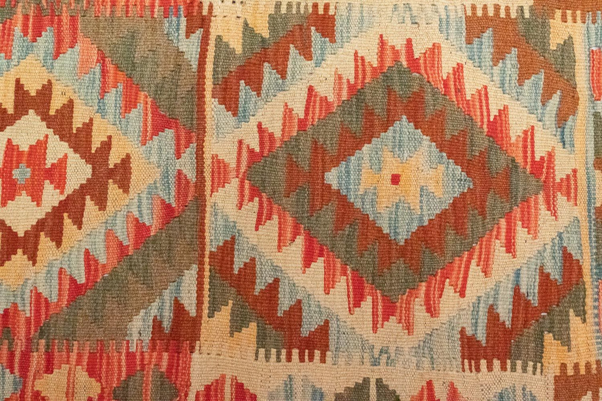 Tapis de couloir Tapis Kelim - Oriental - 395 x 84 cm - marron