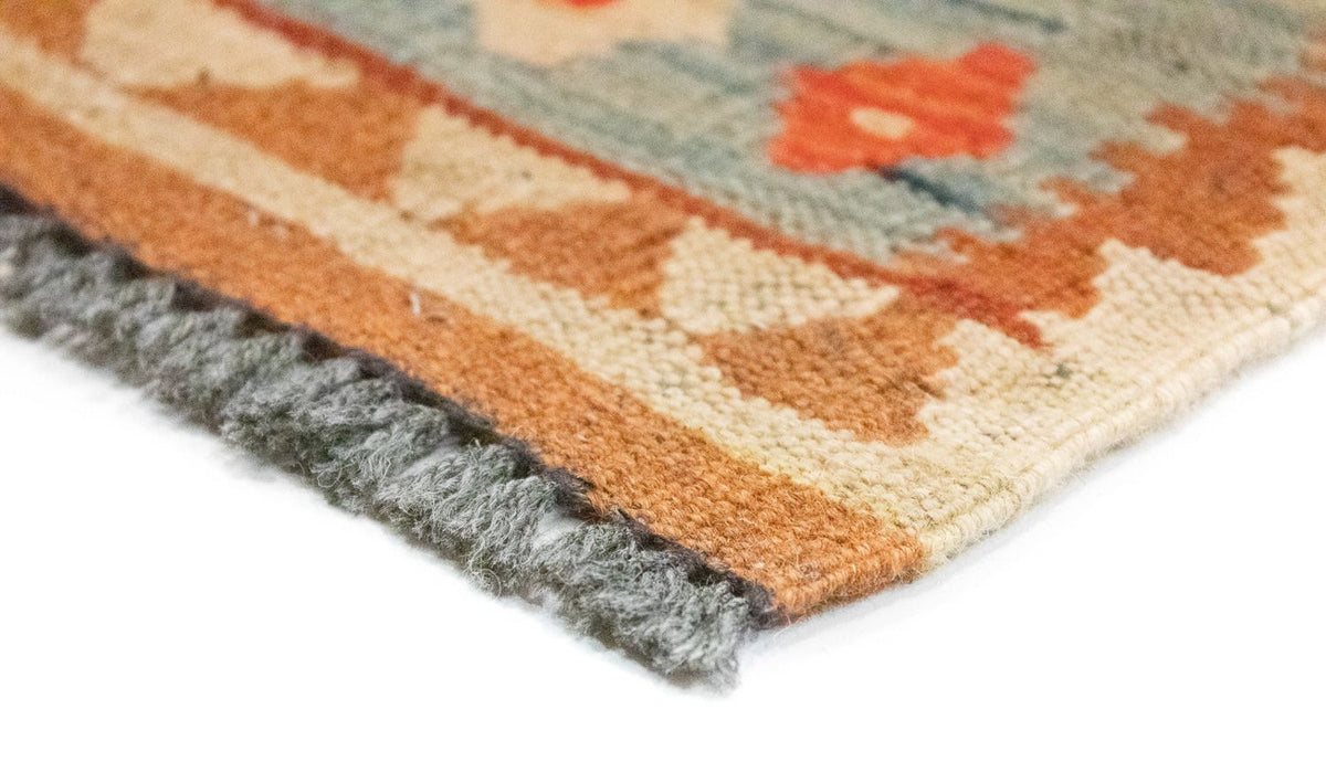 Tapis de couloir Tapis Kelim - Oriental - 395 x 84 cm - marron