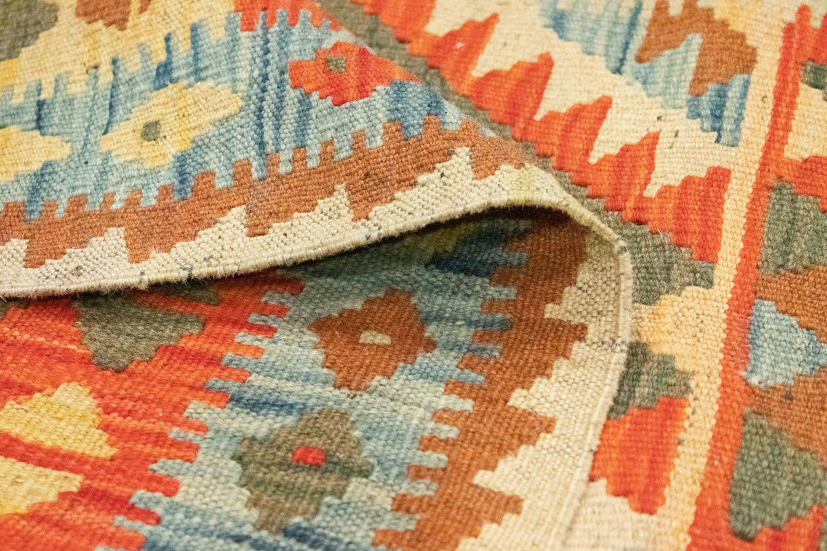 Tapis de couloir Tapis Kelim - Oriental - 395 x 84 cm - marron