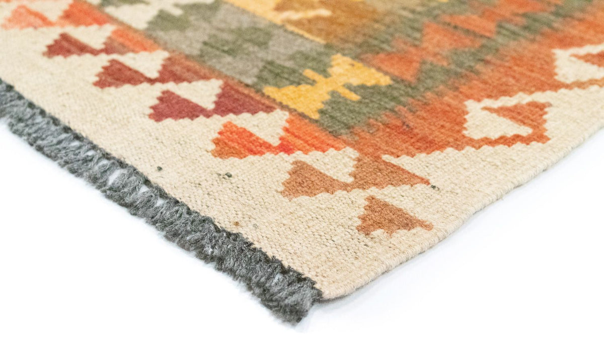 Tapis de couloir Tapis Kelim - Oriental - 390 x 85 cm - marron