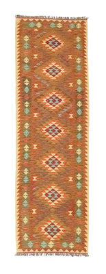 Tapis de couloir Tapis Kelim - Oriental - 300 x 80 cm - marron