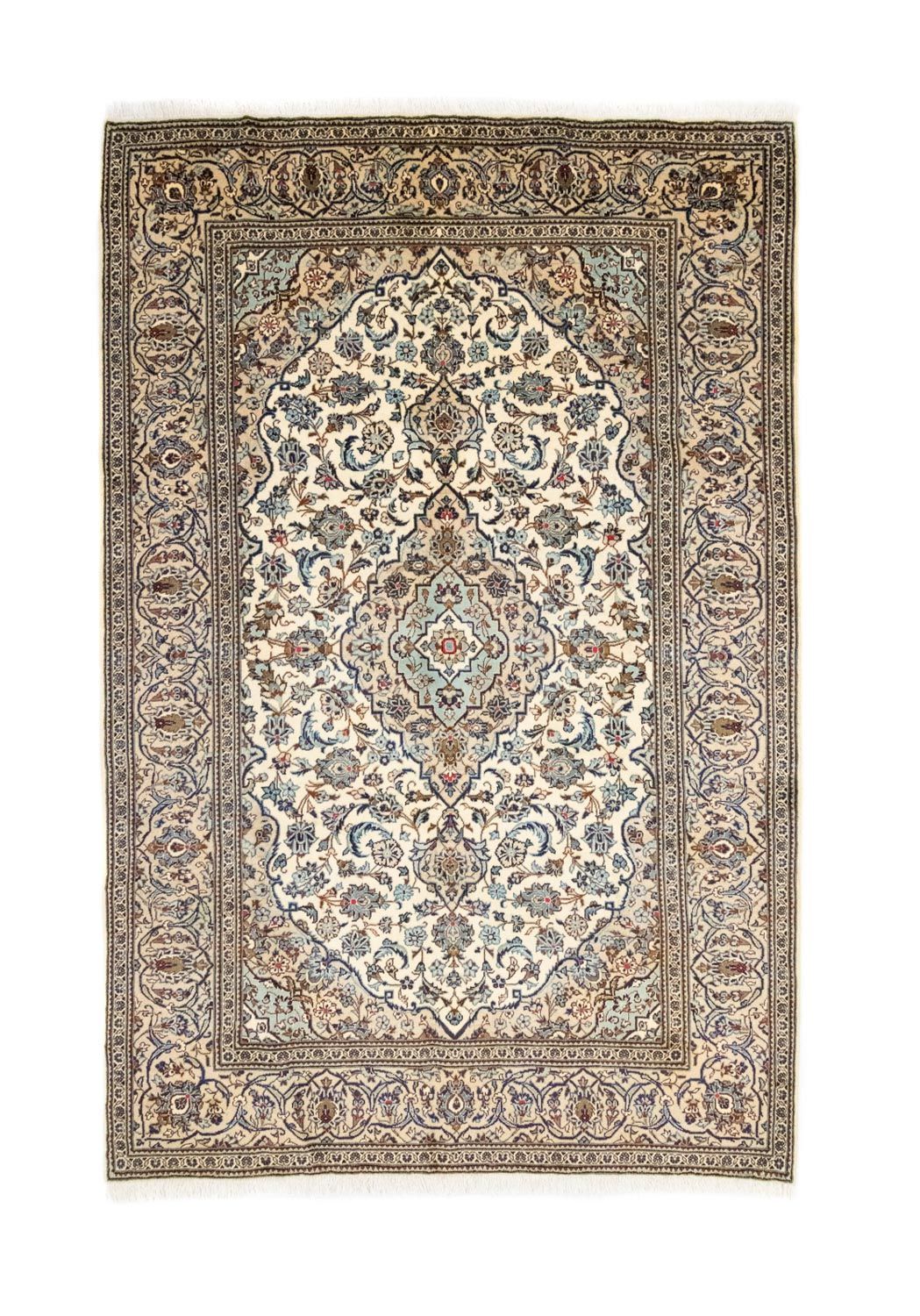 Tapis persan - Keshan - 306 x 195 cm - beige