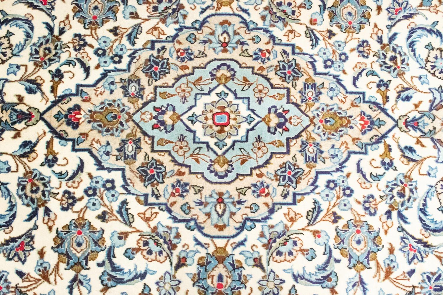 Tapis persan - Keshan - 306 x 195 cm - beige