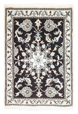 Tapis persan - Nain - 84 x 58 cm - bleu foncé