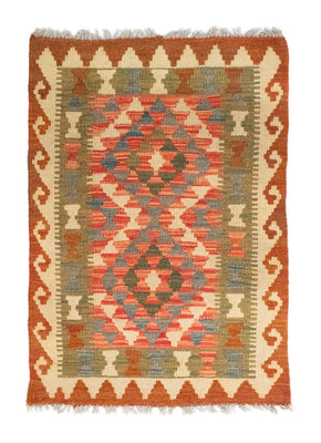 Tapis Kelim - Oriental - 90 x 60 cm - orange