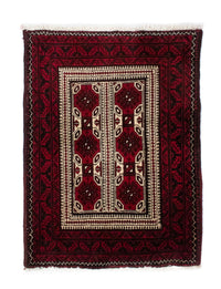 Tapis Belutsch - 95 x 70 cm - rouge