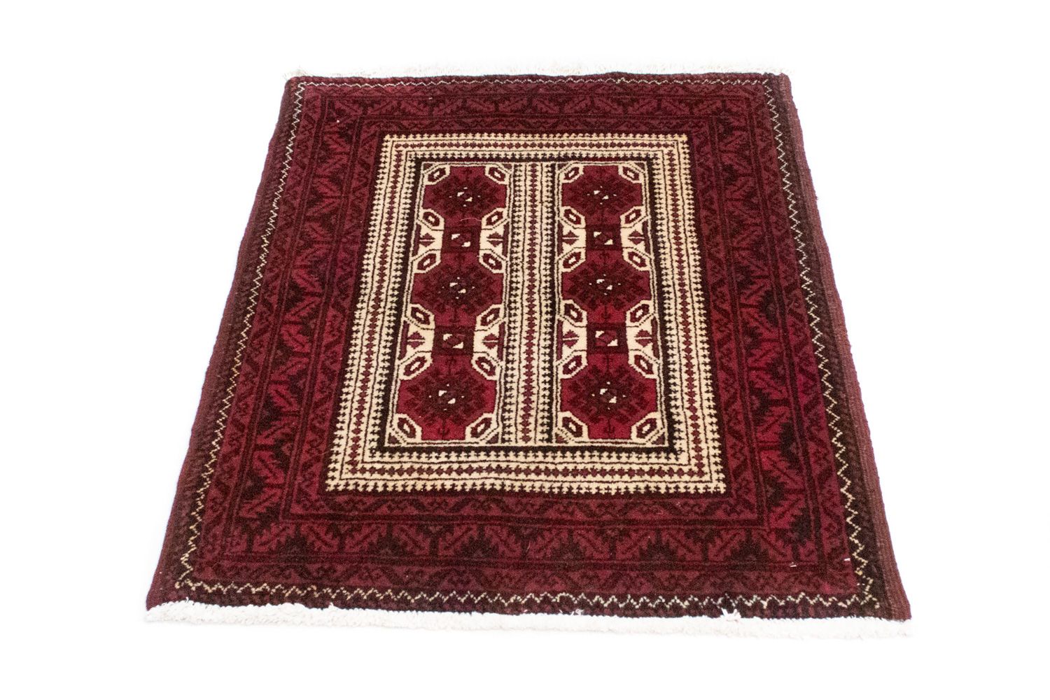 Tapis Belutsch - 95 x 74 cm - rouge