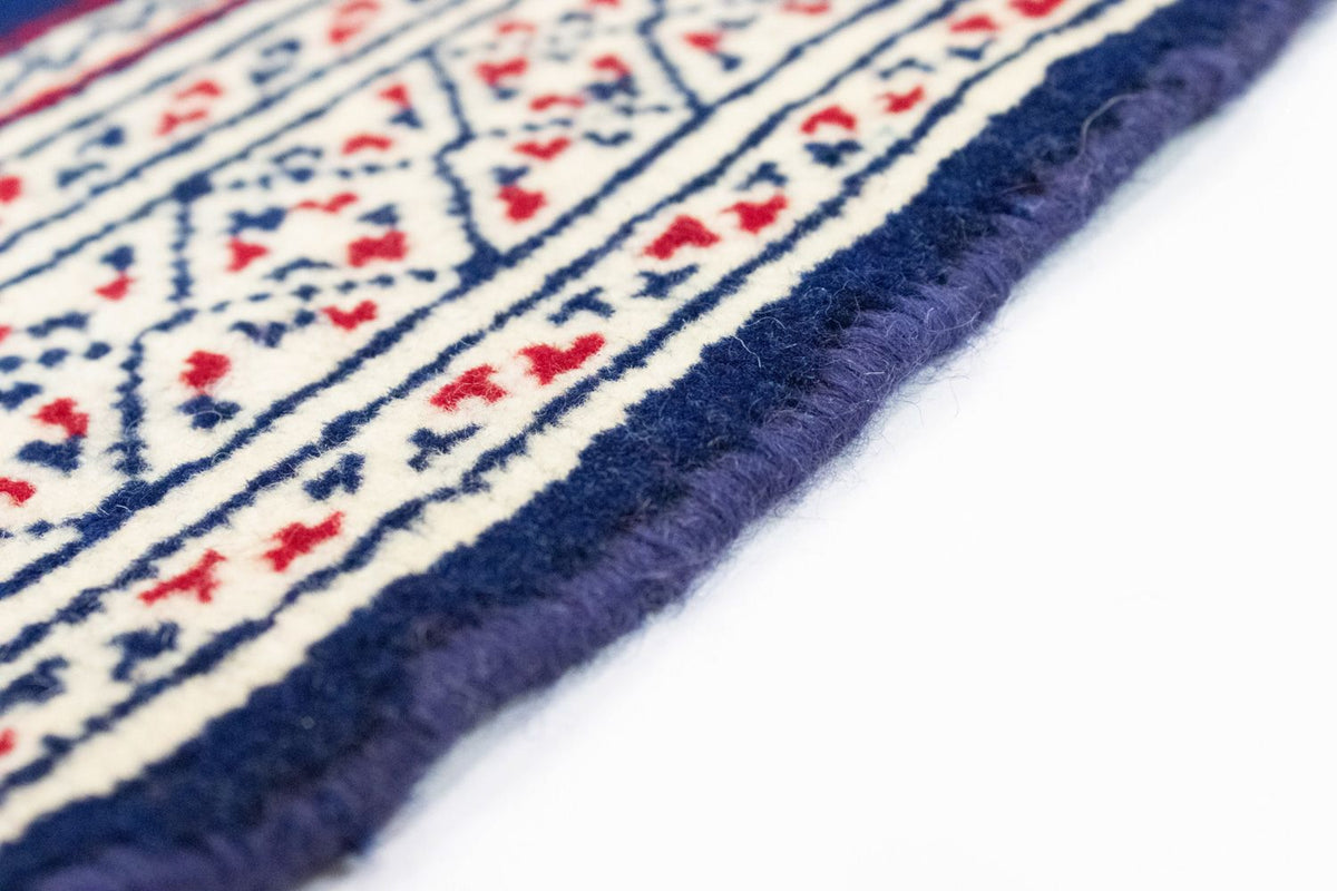 Tapis Turkaman - 88 x 62 cm - bleu