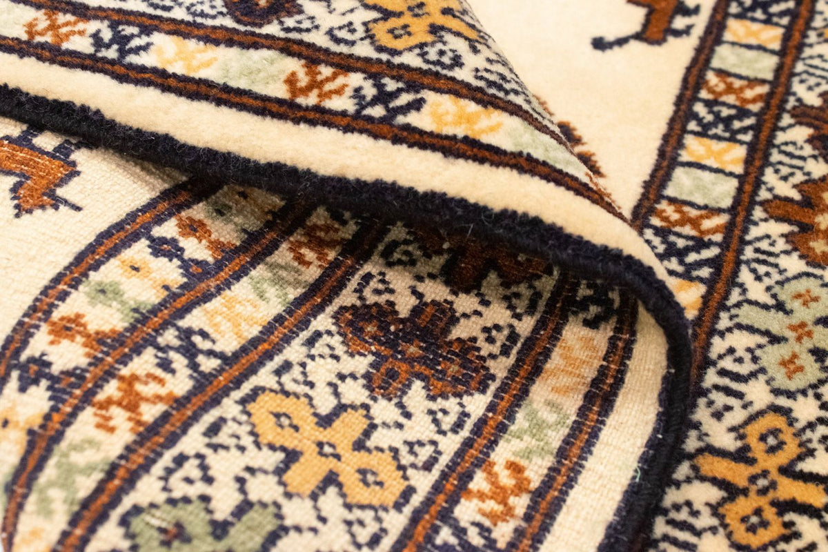 Tapis Turkaman - 87 x 64 cm - bleu