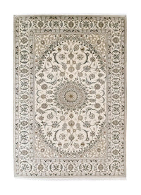 Tapis persan - Nain - Royal - 305 x 208 cm - blanc naturel