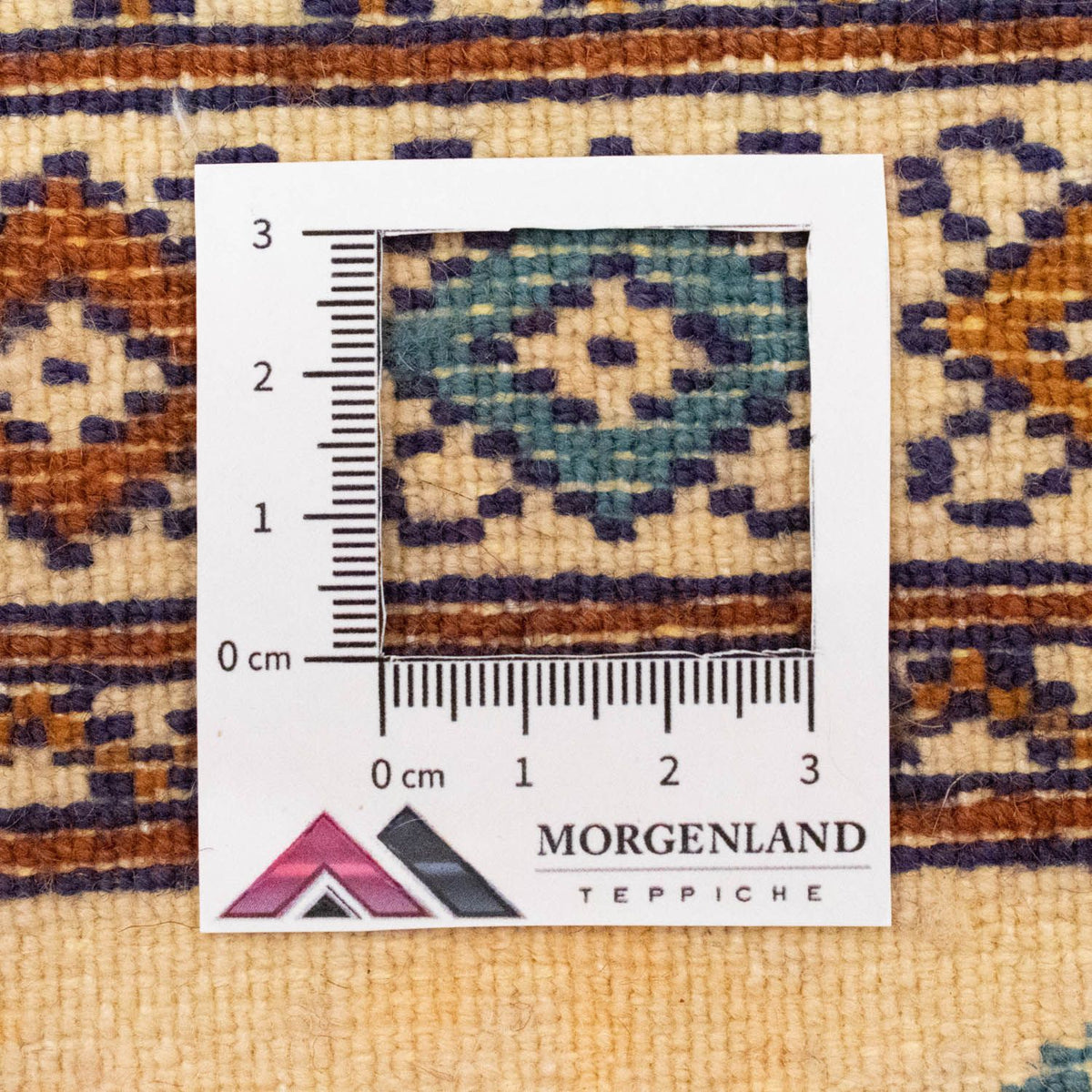 Tapis Turkaman - 89 x 64 cm - bleu