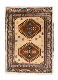 Tapis Turkaman - 88 x 63 cm - beige