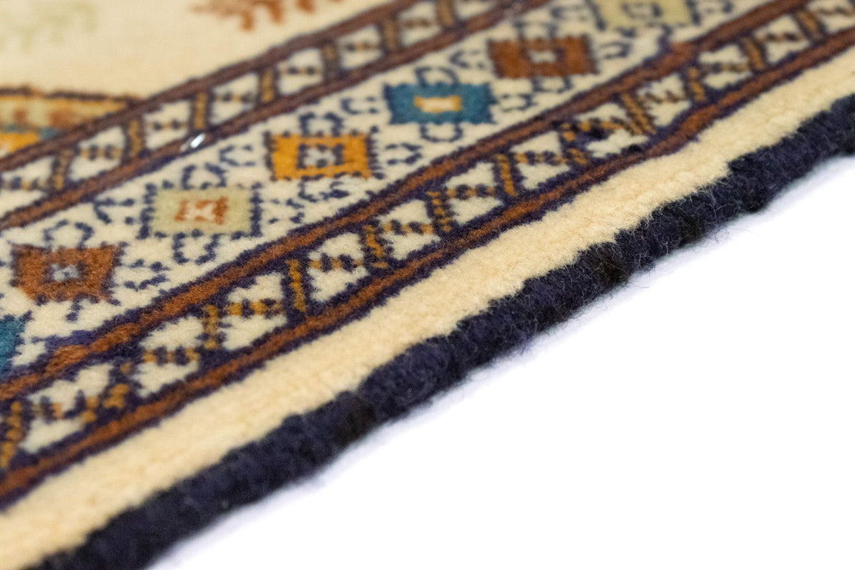 Tapis Turkaman - 88 x 63 cm - beige