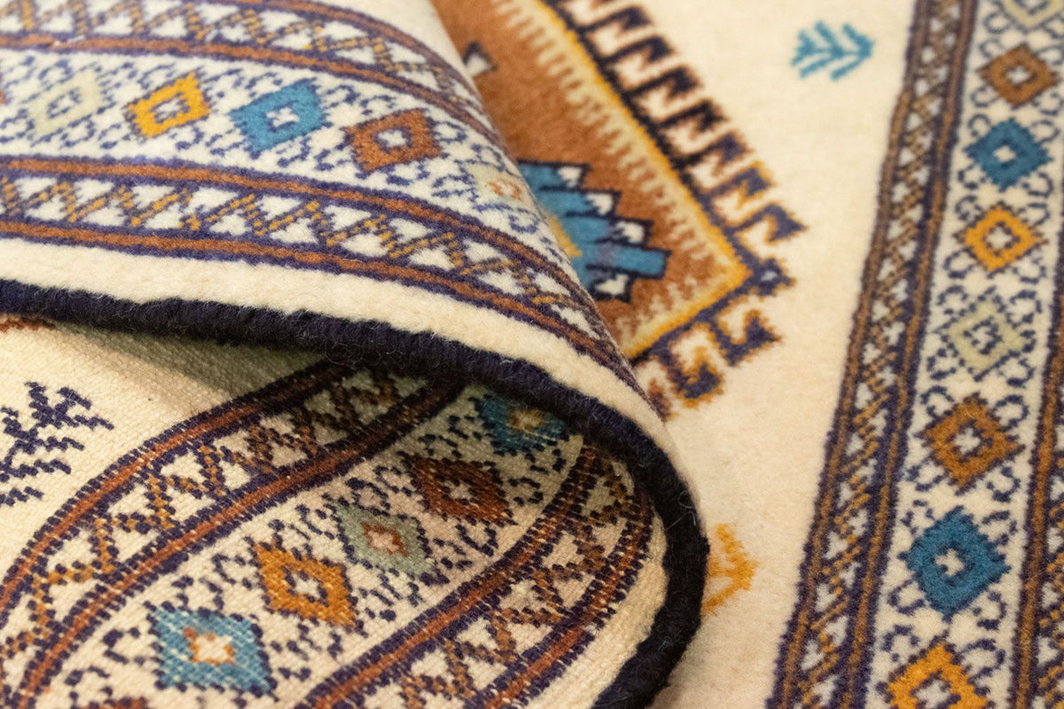 Tapis Turkaman - 88 x 63 cm - beige